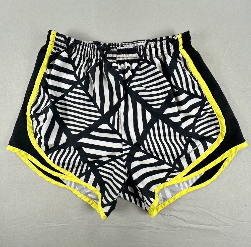 Nike Dri-Fit Running Shorts in Black/White Pattern (Women's XS)